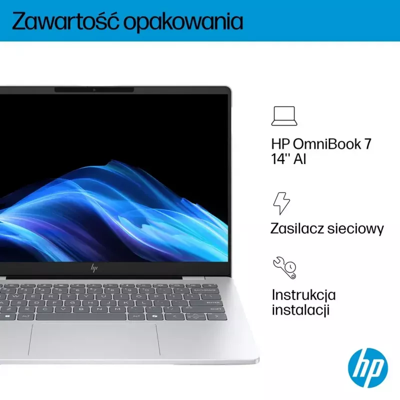 Laptop HP OmniBook 7 AI 14-fr0003nw 14 Zoll Intel Core i5 16GB RAM 512GB SSD