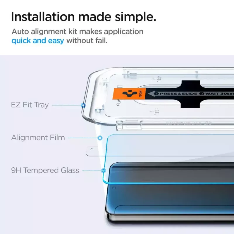 Glass Screen Protector Spigen Galaxy S24 Staub Kratzfest