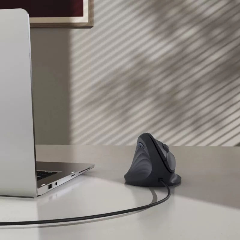 Hama ECM-500L Maus Office Linkshänder USB Typ-A Optisch 1800 DPI