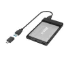 Hama 00200760 Speichergehäuse HDD/SSD-Gehäuse Schwarz 2.5 Zoll