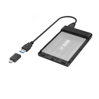 Hama 00200760 Speichergehäuse HDD/SSD-Gehäuse Schwarz 2.5 Zoll