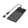Hama 00200760 Speichergehäuse HDD/SSD-Gehäuse Schwarz 2.5 Zoll