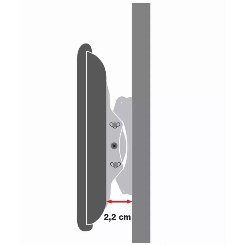 Techly Wandhalterung für LED-LCD-TV 42-80 Ultra schlank Fixed H400mm” ICA-PLB 840