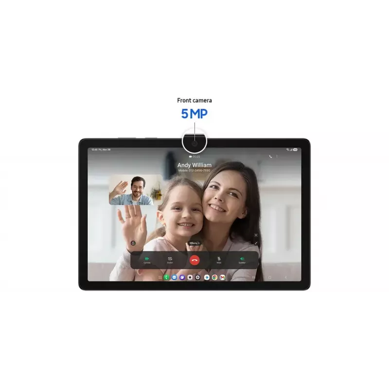 Tablet Samsung Galaxy Tab A11+ 5G (11 Zoll) — 11-Zoll-Display, 1920x1200, 256 GB, 8 GB RAM, 8 MP Rückkamera, 5 MP Frontkamera, 5G, IP52, Grau