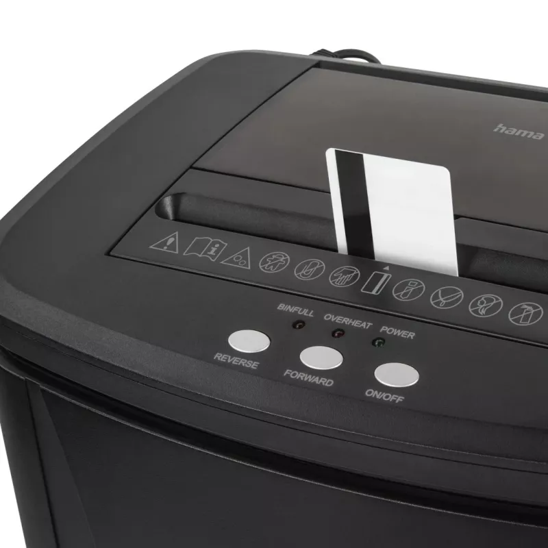 Hama Safe Auto M1200 Aktenvernichter Micro-Cut 60 dB 22.5 cm Schwarz