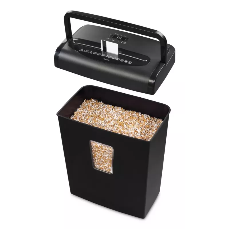 Hama Prime M80 Aktenvernichter Mikroschnitt 68 dB 22 cm Schwarz