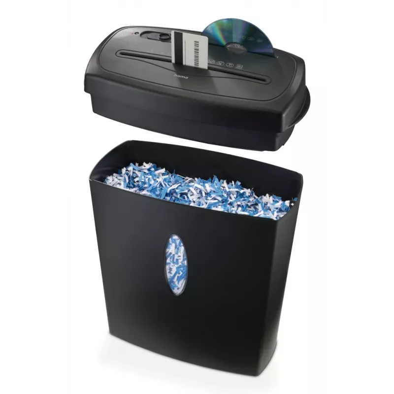 Hama Safe X100CD Aktenvernichter Kreuzschnitt 72 dB 22 cm Schwarz