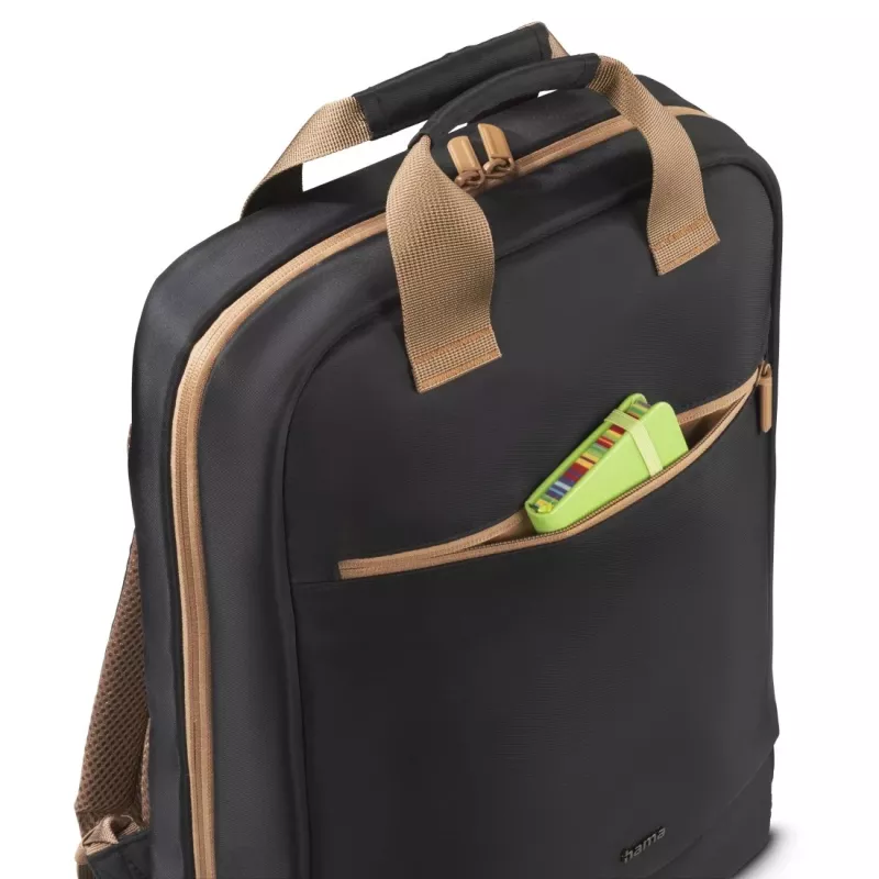 Hama 00222056 Rucksack Beige, Schwarz recyceltes Polyester