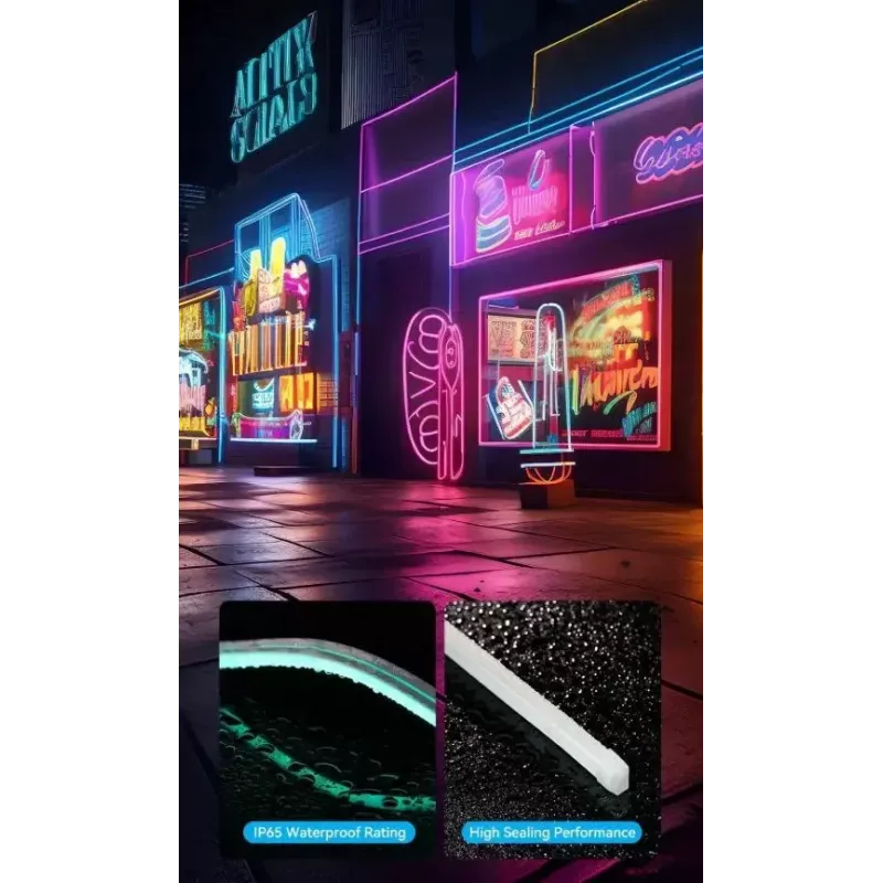 LED-Neonlicht Vention PAEWJ-EU 5 m, Silikon, DC 12V, 72 LEDs/m, 15 W, IP65, IR-Fernbedienung