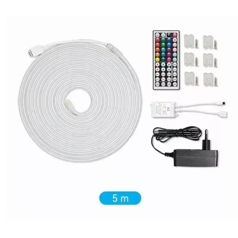 LED-Neonlicht Vention PAEWJ-EU 5 m, Silikon, DC 12V, 72 LEDs/m, 15 W, IP65, IR-Fernbedienung
