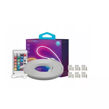LED-Neonlicht Vention PAEWJ-EU 5 m, Silikon, DC 12V, 72 LEDs/m, 15 W, IP65, IR-Fernbedienung