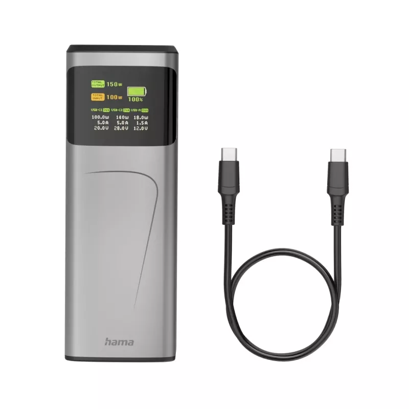 Hama High Power Lithium-Ion (Li-Ion) 24000 mAh Grau