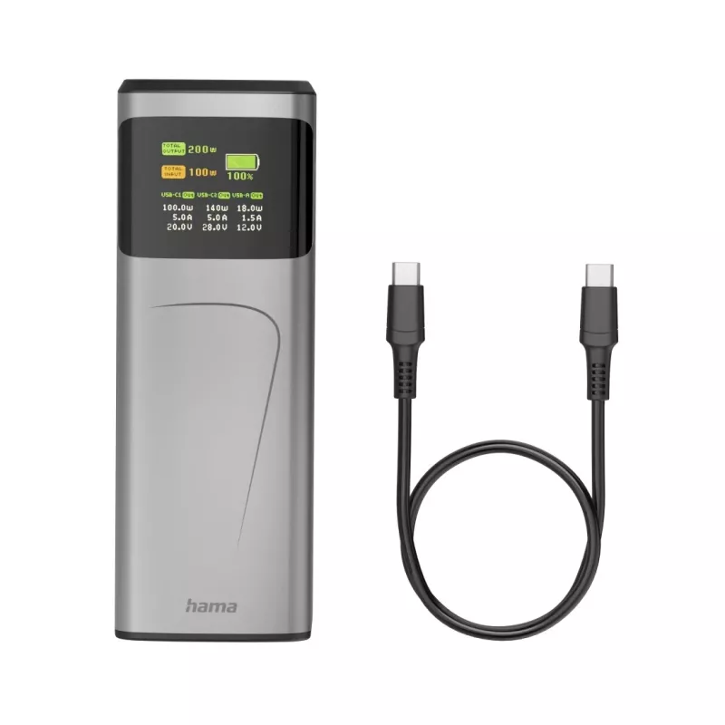 Hama High Power Lithium-Ion (Li-Ion) 24000 mAh Grau