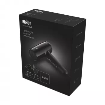 Haartrockner Braun HD2.0 2000W Schwarz 1,95 m Kabel
