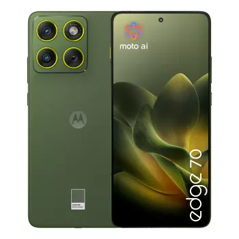 Smartphone Motorola edge 70 — 6,7 Zoll P-OLED, Snapdragon 7 Gen 4, 12 GB RAM, 512 GB, Dual SIM, 4800 mAh, Grün, IP68/IP69