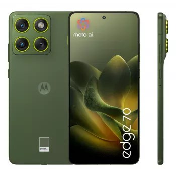 Smartphone Motorola edge 70 — 6,7 Zoll P-OLED, Snapdragon 7 Gen 4, 12 GB RAM, 512 GB, Dual SIM, 4800 mAh, Grün, IP68/IP69