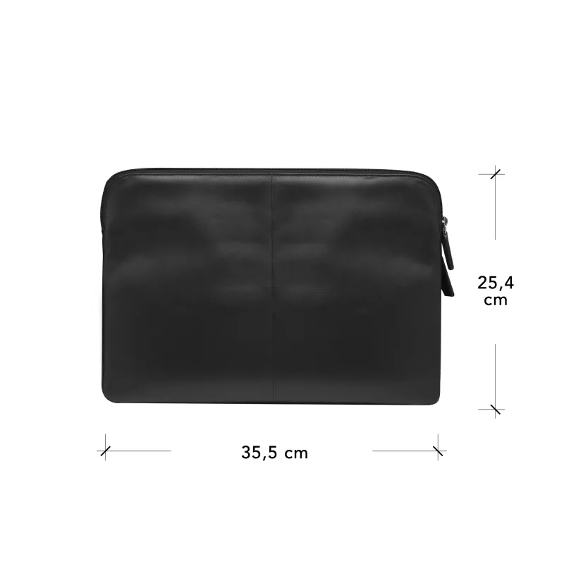 Sleeve case d bramante dbramante1928 Skagen Pro+ für MacBook Pro 14 Zoll / bis zu 14 Zoll – Schwarz, 35,6 cm, 1 Vordertasche