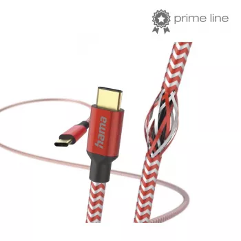 Hama Reflective USB-Kabel USB 2.0 1,5 m USB C Rot