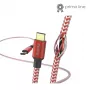 Hama Reflective USB-Kabel USB 2.0 1,5 m USB C Rot