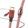 Hama Reflective USB-Kabel USB 2.0 1,5 m USB C Rot
