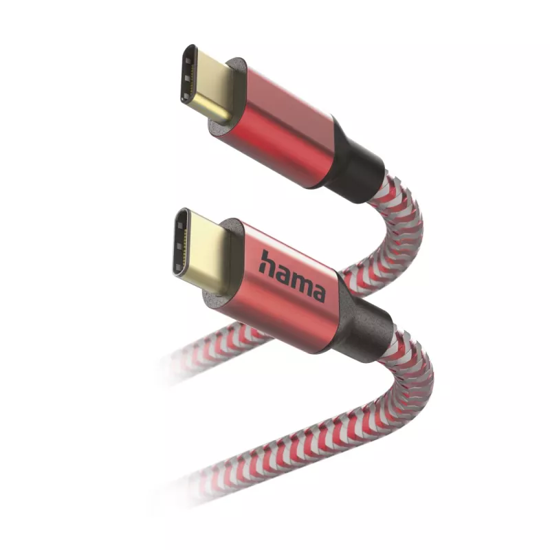 Hama Reflective USB-Kabel USB 2.0 1,5 m USB C Rot