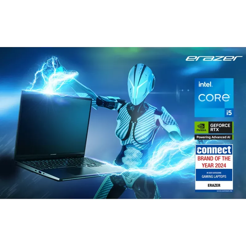 ERAZER Scout 15 E1 MD62765 Intel® Core™ i5 i5-13420H Laptop 39,6 cm (15,6 Zoll) Full HD 16 GB DDR5-SDRAM 1 TB SSD NVIDIA® GeForce RTX™ 5050 Wi-Fi 6E (802.11ax) Windows 11 Home Schwarz