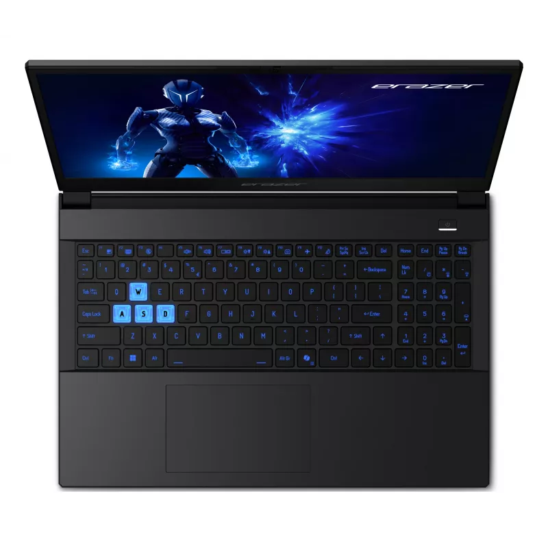 ERAZER Deputy 15 P1 MD62761 Intel Core 7 250H Laptop 39,6 cm (15,6 Zoll) Full HD 16 GB DDR5-SDRAM 1 TB SSD NVIDIA GeForce RTX 5060 Wi-Fi 6E (802.11ax) Windows 11 Home US Englisch Schwarz