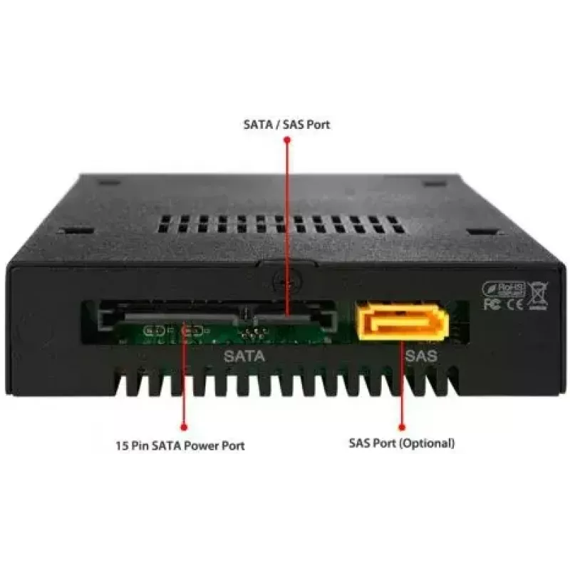 ICY BOX Festplattenwechselrahmen MB991IK-B, 6,40cm (2.5), SAS - SATA, High Quality, schwarz Aluminium-Wechselrahmen für 6,40cm (2.5) Festplatten mit S