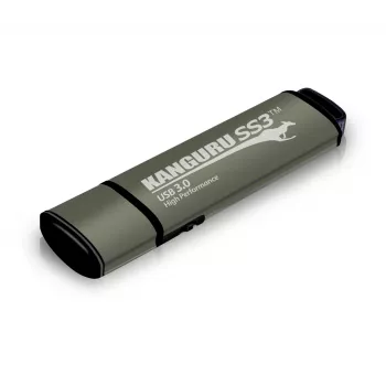 Kanguru SS3™ SuperSpeed USB3.0 64GB |Sicherer USB-Stick| Physischer Schreibschutzschalter | Windows „Ready Boost“-kompatibel | Einfache treiberlose Einrichtung | Plug and Play