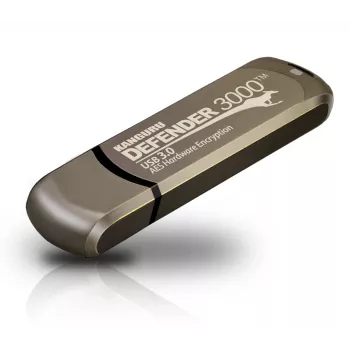 Kanguru Defender 3000™ SuperSpeed USB 3.0 64 GB| Sicherer USB-Stick | FIPS 140-3 Level 3 in Vorbereitung, FIPS 140-2 Level 3 zertifiziert | AES-XTS 256-Bit-Hardwareverschlüsselung | TAA-konform |