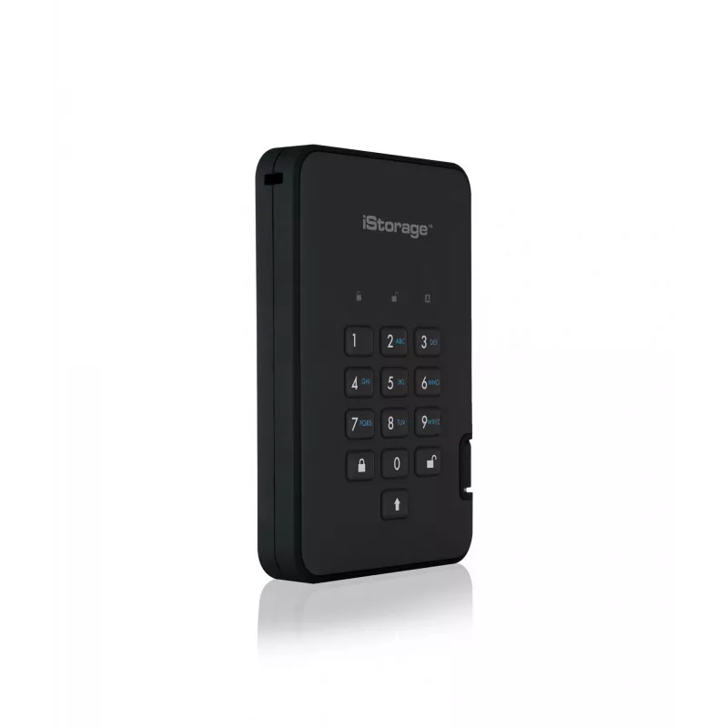HDD iStorage 2 TB USB 3.2 diskAshur2 Schwarz IS-DA2-256-2000-B