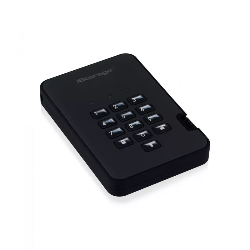 HDD iStorage 2 TB USB 3.2 diskAshur2 Schwarz IS-DA2-256-2000-B