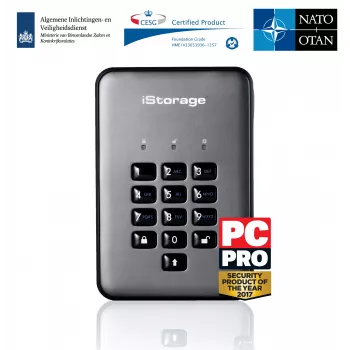 iStorage diskAshur PRO2 1 TB USB 3.2 Externe Festplatte