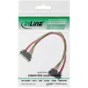 InLine SATA Data + Power Kabel SATA 6Gb/s male / female 0.50m