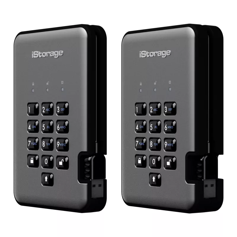 HDD iStorage 5 TB USB 3.2 IS-DAP2-256-5000-C-G