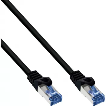 InLine Patchkabel, Cat.6A, S/FTP, PE Outdoor, schwarz, 7,5m
