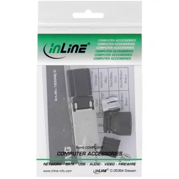 InLine RJ45-Stecker Kat.8.1 2000MHz, feldkonfektionierbar, geschirmt, mit Schraubkappe
