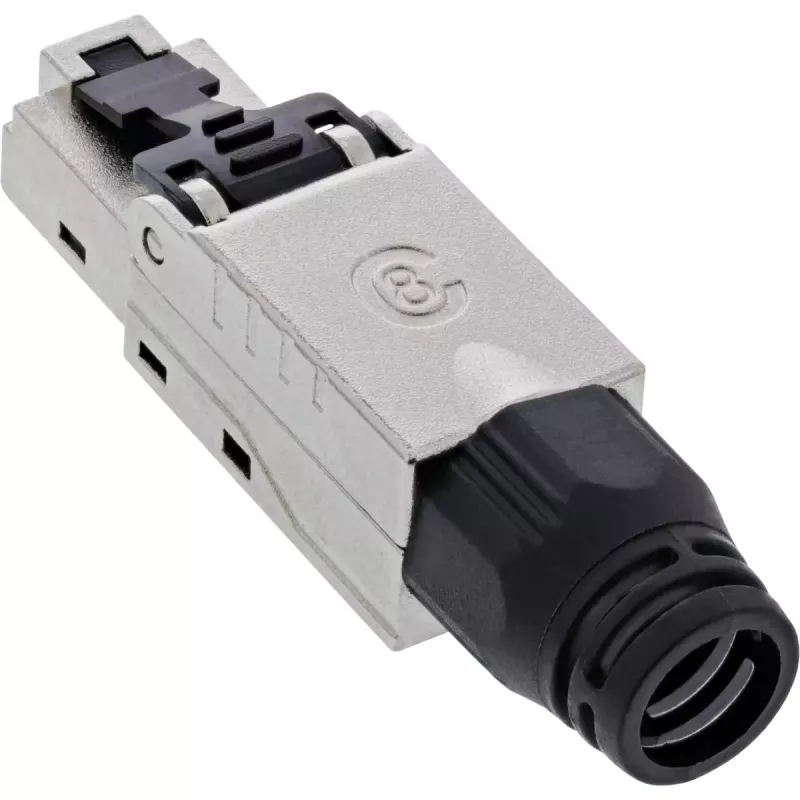 InLine RJ45-Stecker Kat.8.1 2000MHz, feldkonfektionierbar, geschirmt, mit Schraubkappe