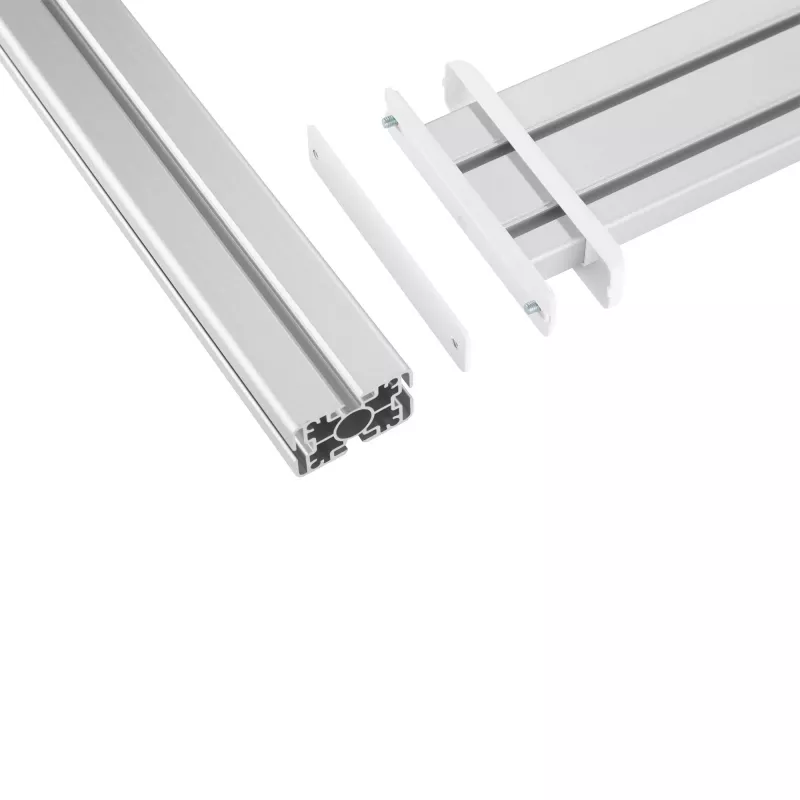 InLine Slatwall Panel Aluminium, für Tischmontage, 1 m