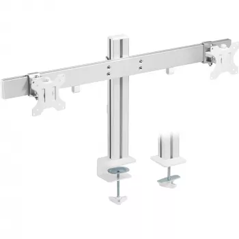 InLine Aluminium Monitor-Tischhalterung für 2 Monitore bis zu 32 Zoll, 8 kg