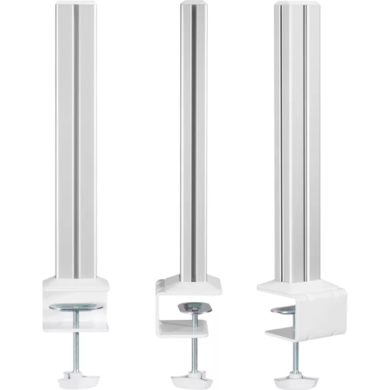 Säule InLine 23181B Aluminium Weiß 43 mm Höhe 2er-Set