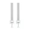 Säule InLine 23181B Aluminium Weiß 43 mm Höhe 2er-Set