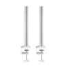 Säule InLine 23181B Aluminium Weiß 43 mm Höhe 2er-Set