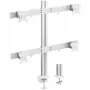 InLine Aluminium Monitor-Tischhalterung für 4 Monitore bis zu 32 Zoll, 8 kg