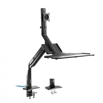 InLine Workstation Tischhalterung mit Lift, beweglich, bis 81cm (32 Zoll) / 9kg