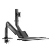 InLine Workstation Tischhalterung mit Lift, beweglich, bis 81cm (32 Zoll) / 9kg