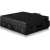 U.2 zu SlimSAS NVMe-Adaptergehäuse, icy dock ToughArmor MB105VP-B, PCIe 4.0, unterstützt 2x 2,5-Zoll-Laufwerke, 1x 5,25-Zoll-Schacht