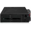 U.2 zu SlimSAS NVMe-Adaptergehäuse, icy dock ToughArmor MB105VP-B, PCIe 4.0, unterstützt 2x 2,5-Zoll-Laufwerke, 1x 5,25-Zoll-Schacht