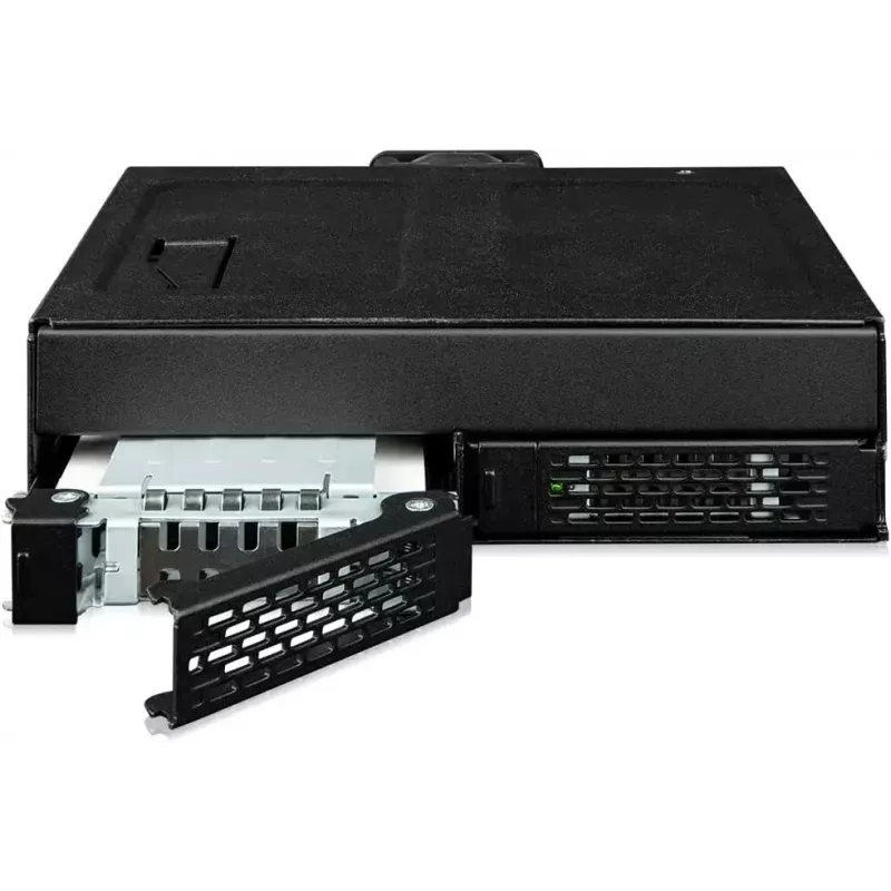 U.2 zu SlimSAS NVMe-Adaptergehäuse, icy dock ToughArmor MB105VP-B, PCIe 4.0, unterstützt 2x 2,5-Zoll-Laufwerke, 1x 5,25-Zoll-Schacht