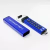 iStorage datAshur PRO+C 512GB | FIPS 140-3 Level 3 zertifiziert | Sicheres USB-Typ-C-Laufwerk | AES-XTS 256-Bit Hardwareverschlüsselung | PIN-geschützt | Typ-C-auf-A-Adapter enthalten